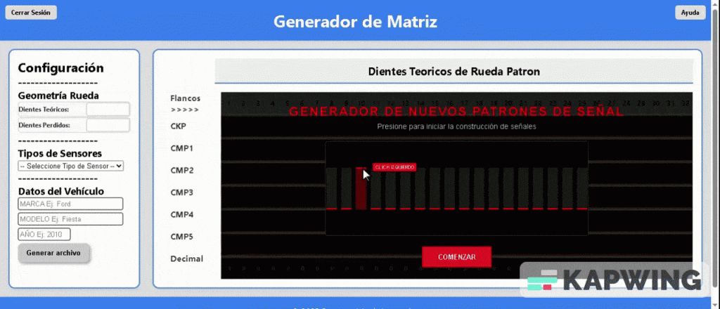 Constructor Nuevas Señal para Generador CKP-CMP Arduino